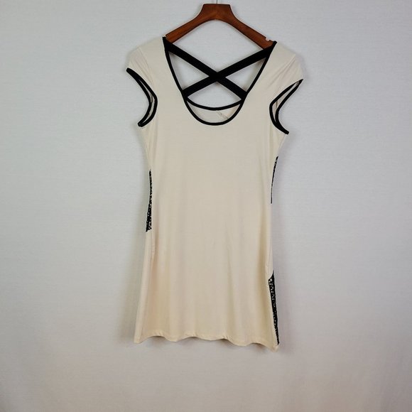 Charlotte Rusee Cocktail Sheath Dress Cross Back M - Picture 4 of 8